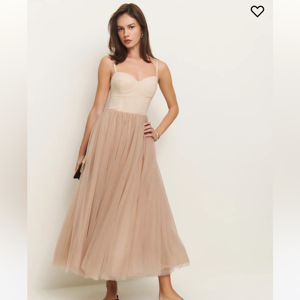 Reformation Esmarie Dress Natural - Size 2- Brand New